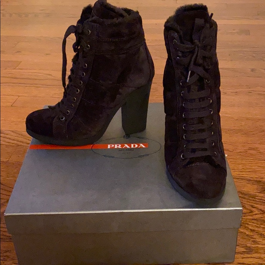 Prada Winter Platform Boot.